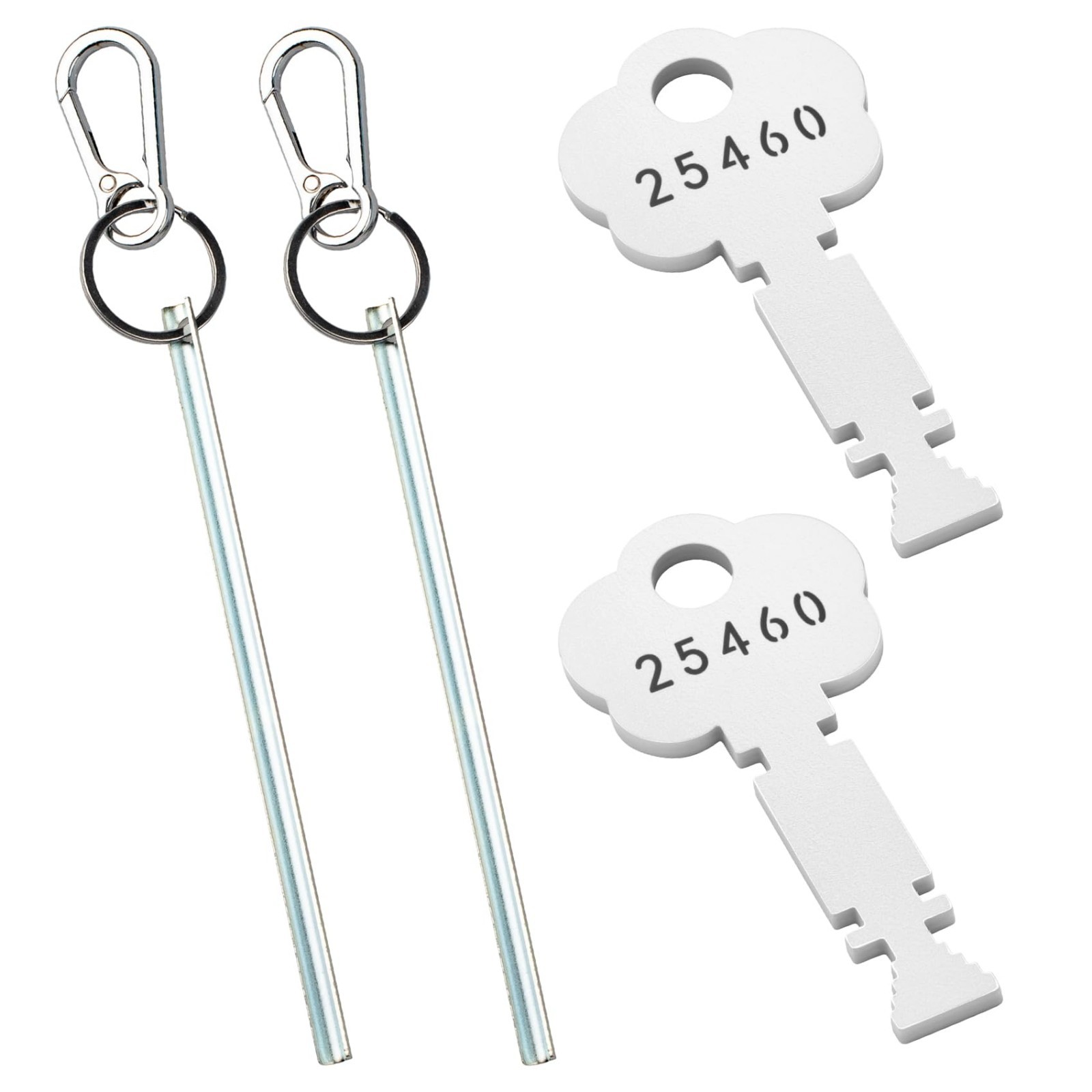 2-Pack Half-Moon Elevator & Fire Alarm Keys Set | Emergency Door Breaching Tool