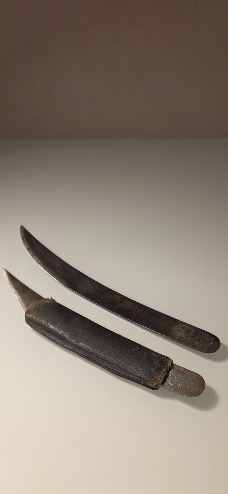 Lot of 2 cobbler’s knife, Vintage Swedish E. A. Berg Eskilstuna Cobblers Knife