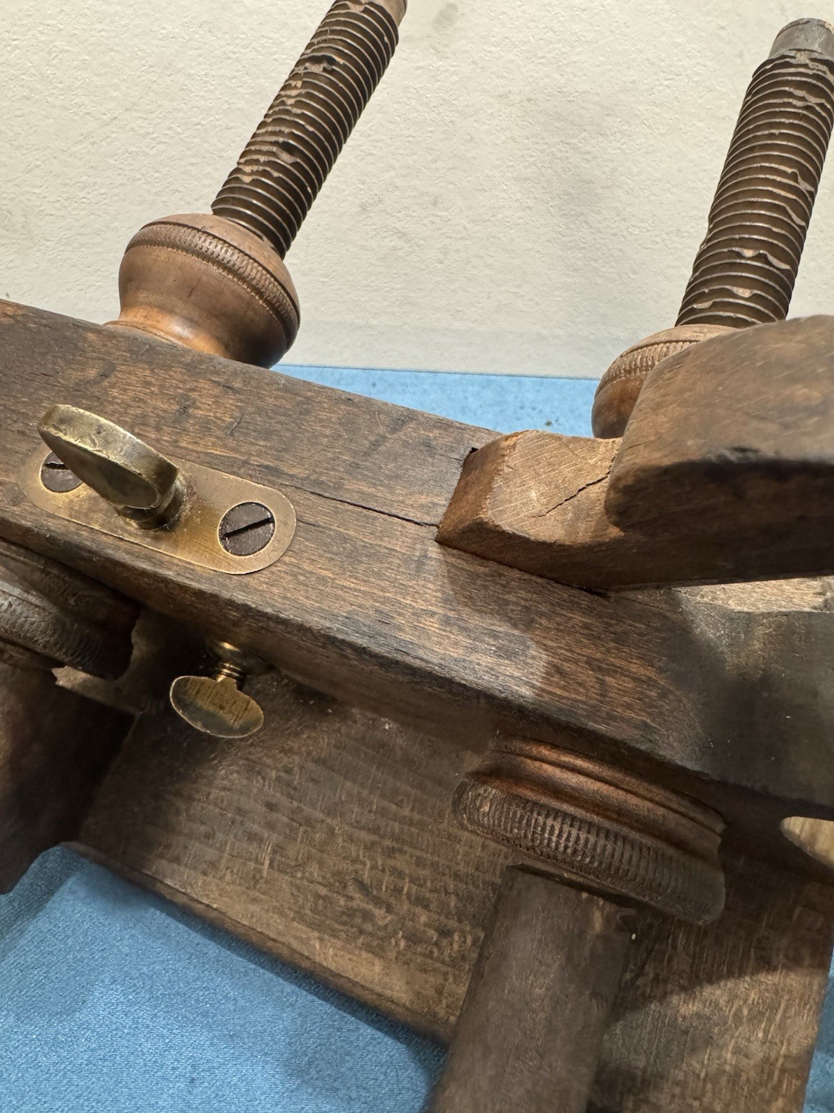 Awesome!! Ohio Tool Co. Antique Original Wooden Plow Plane w/ Iron Blade Ca 1870