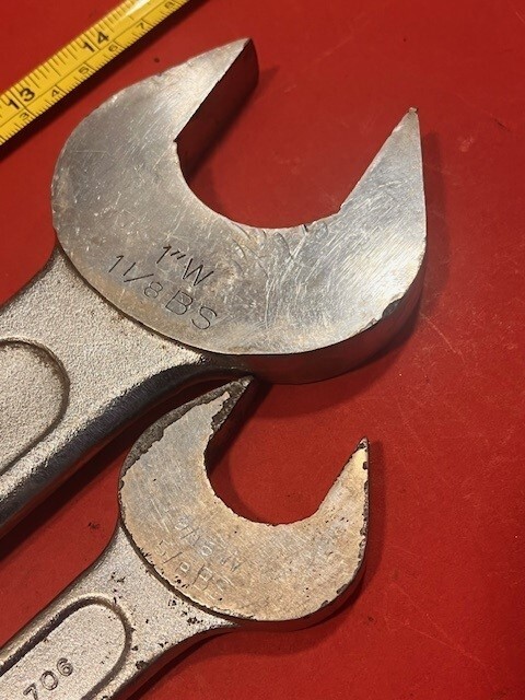 King Dick Whitworth Spanners Pair – B138 & A706 – British Made