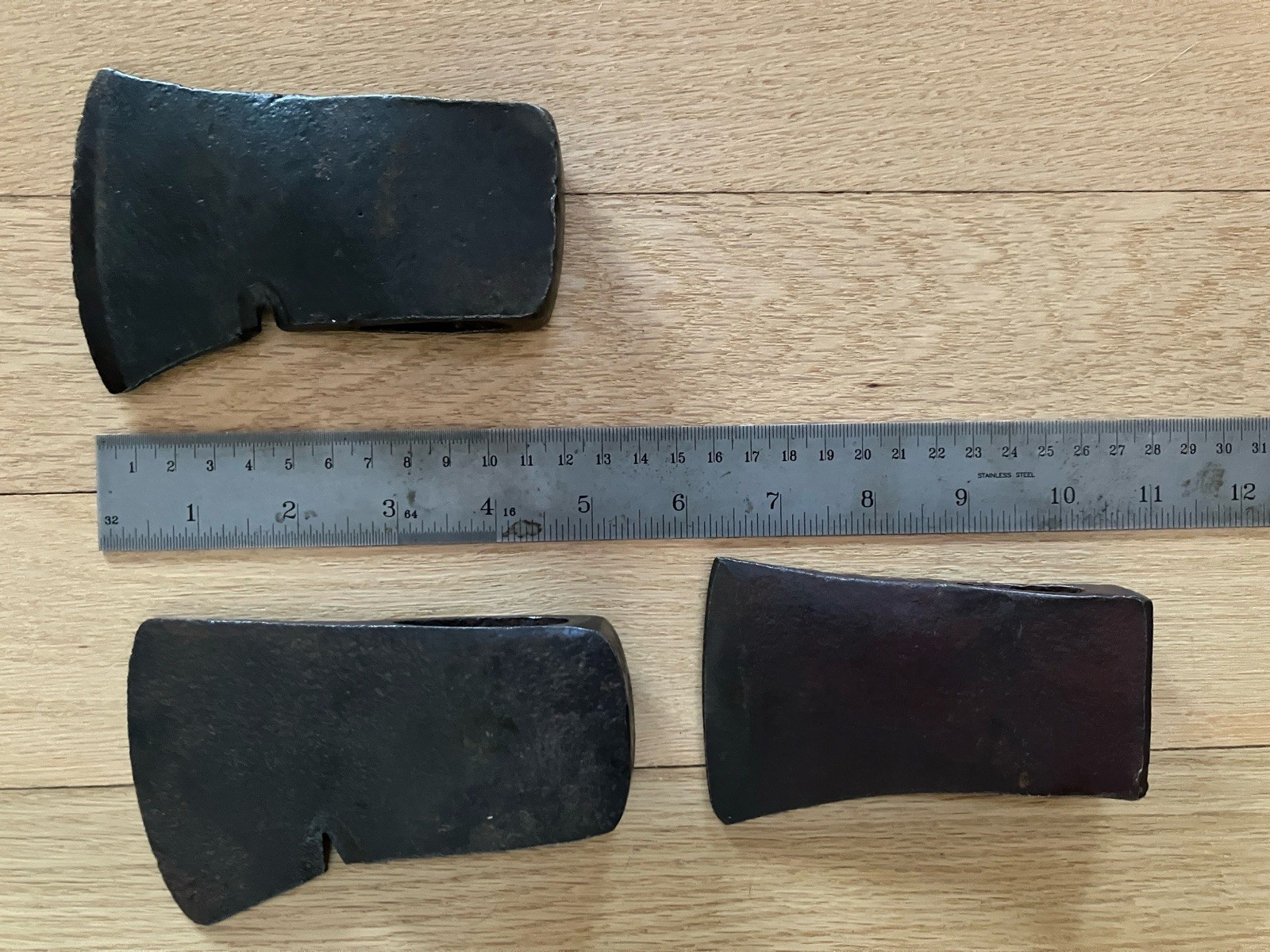 LOT OF 3 VINTAGE HATCHET HEADS – CAMP AXE BUSHCRAFT