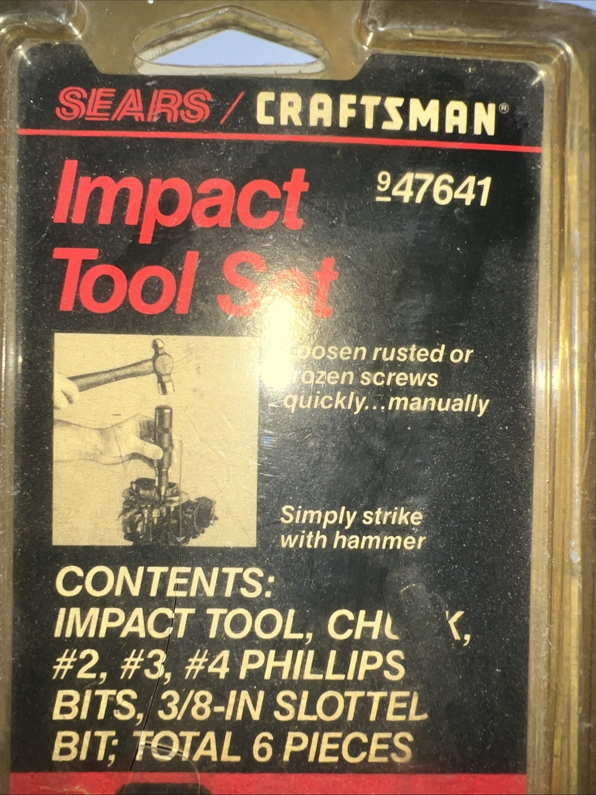 Vintage Sears Craftsman Impact Tool Set 947641 Made In USA 6 Piece