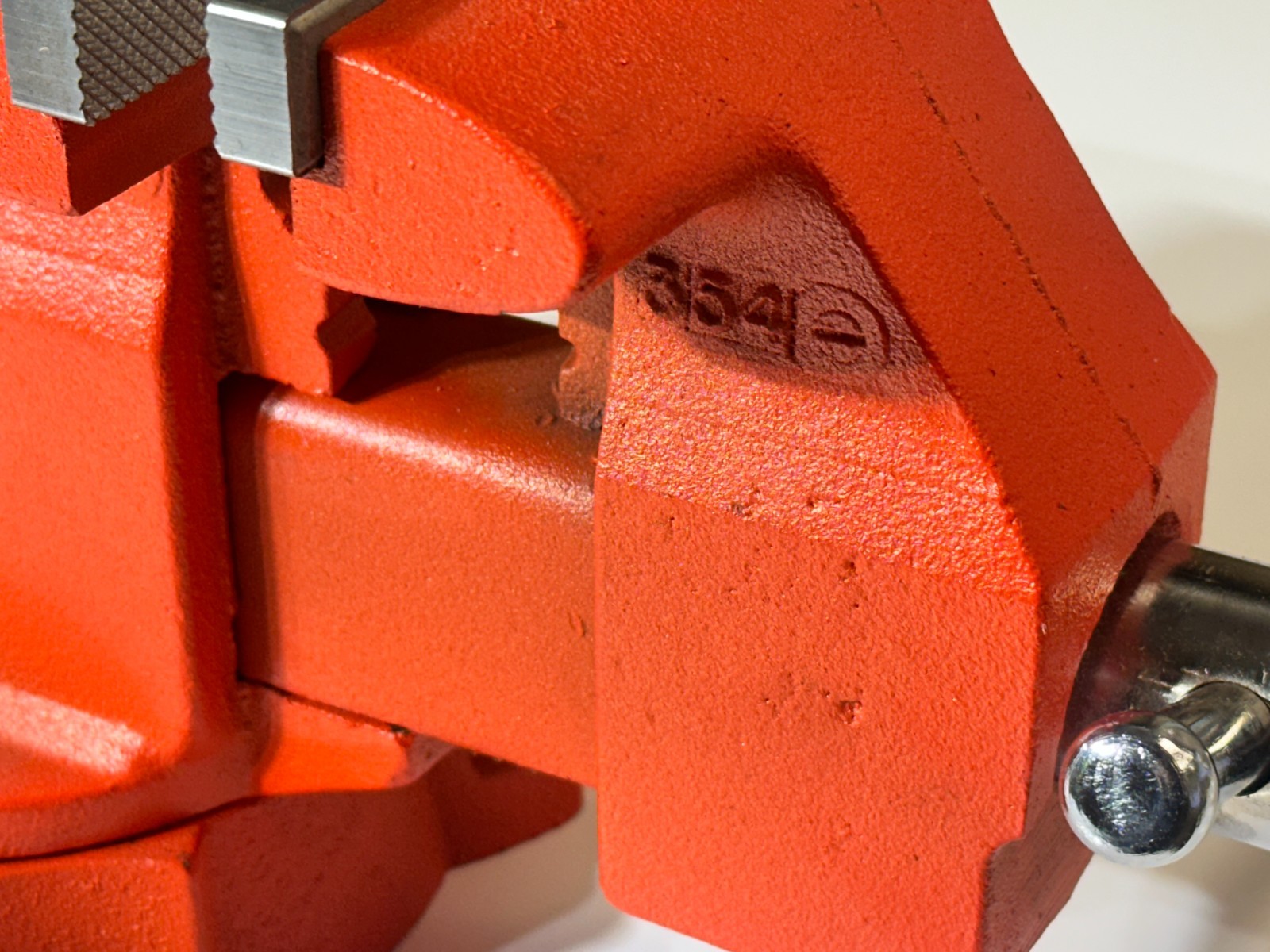 NOS Ridgid Tools USA No. 5500-R Swivel Base 5-1/2” Utility Base in Orange Finish