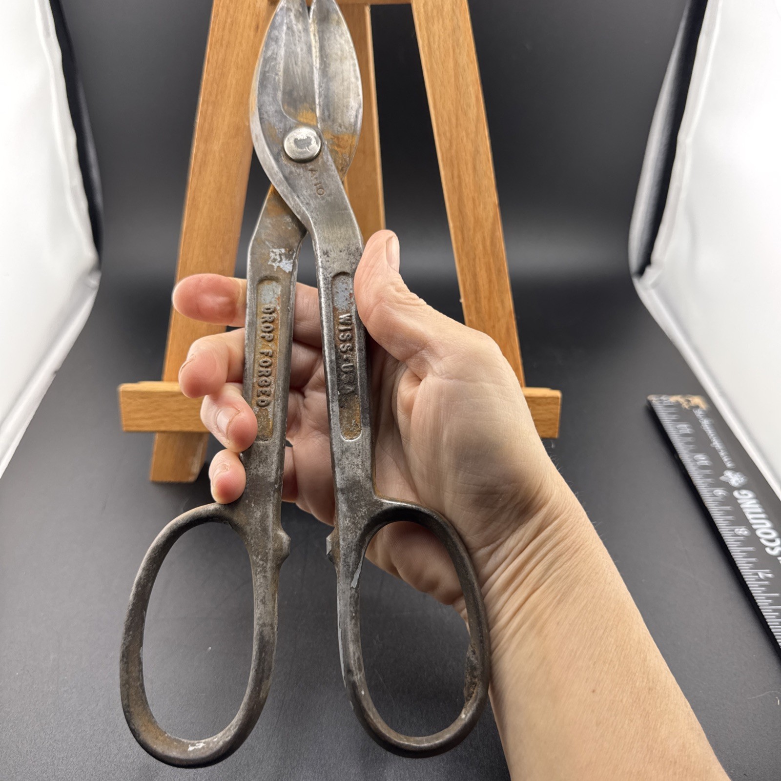 Wiss Wiss- Sheet Metal Tin Snips Cutters Shears 11″ Drop Forged Solid Steel📦
