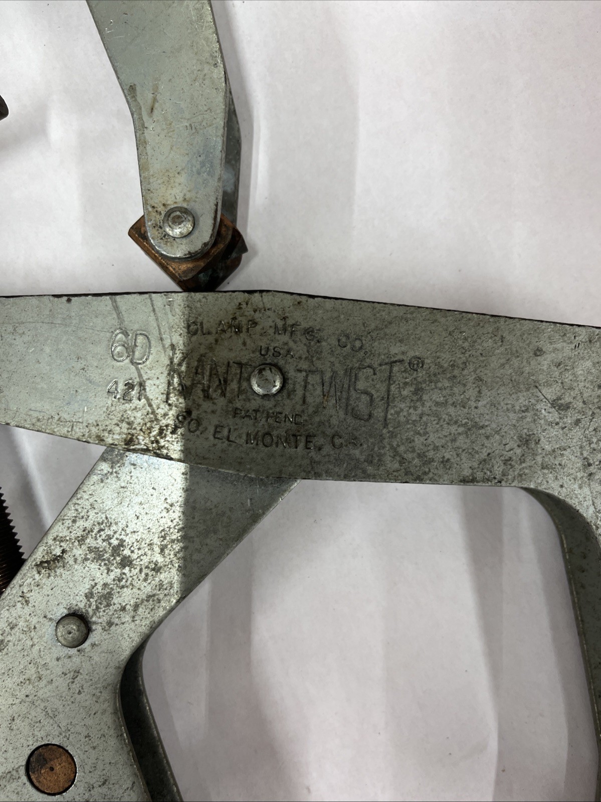 2-Vintage Kant Twist Clamp 6D Welding Clamp Copper Jaw #421 USA BUY IT NOW