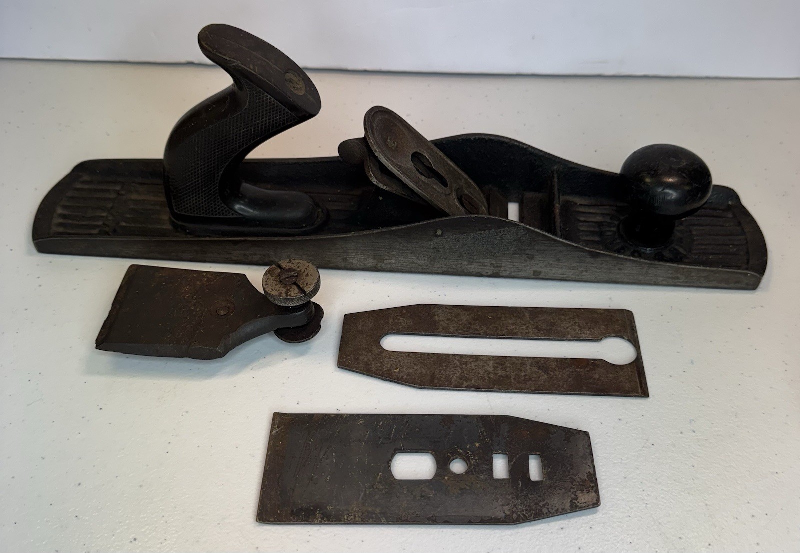 Chaplin’s Improved 1888 Patent 1207 Jack Plane Wood Tool Tote Corrugated Bed