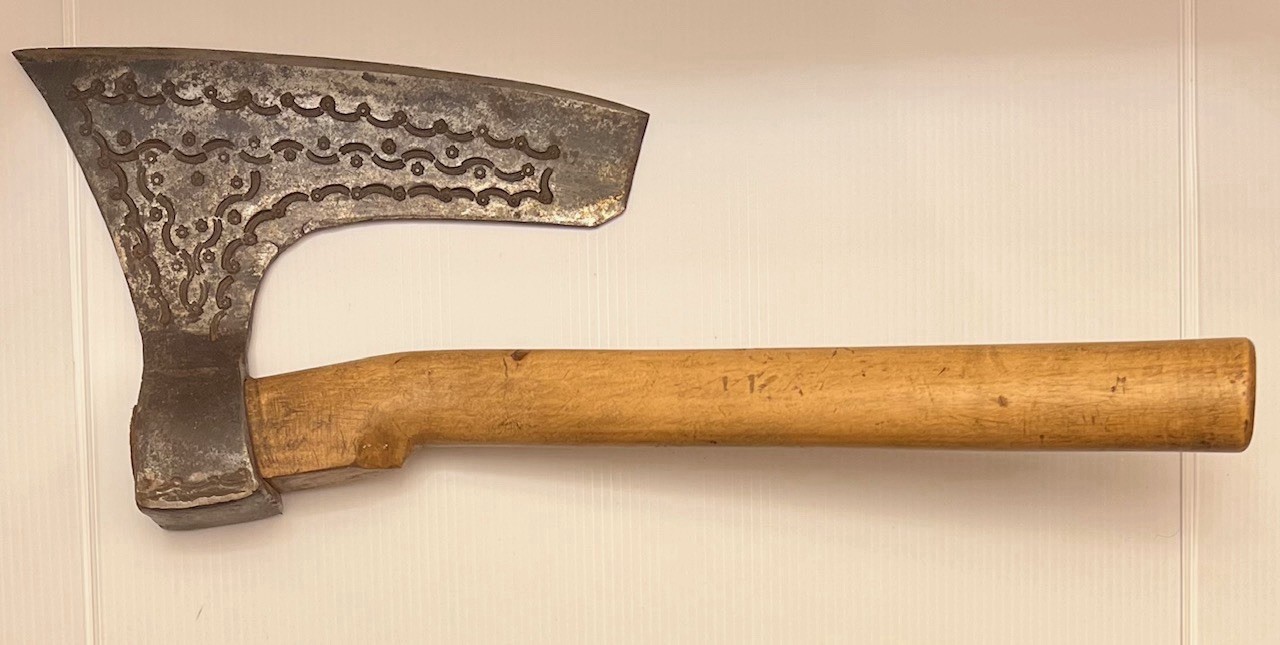 Goosewing Bearded Broad Decorative Axe / Hatchet w/ Wood Handle -Vintage-