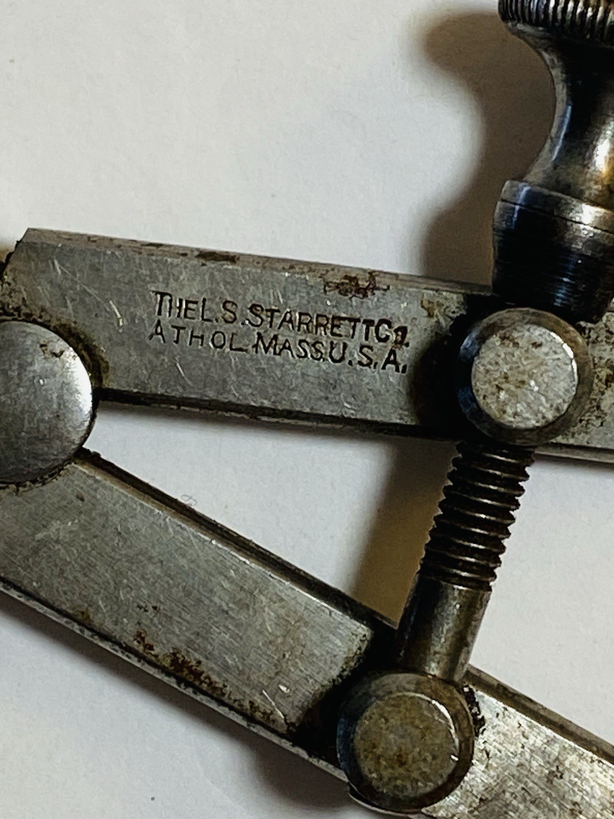 LS Starrett Inside Caliper Drafting Tool 3.5” Inch Athol Ma USA