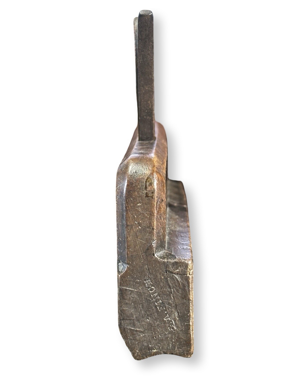 Antique Wooden Moulding Plane 19th Century Woodworking Tool G.A. Finch Stamp