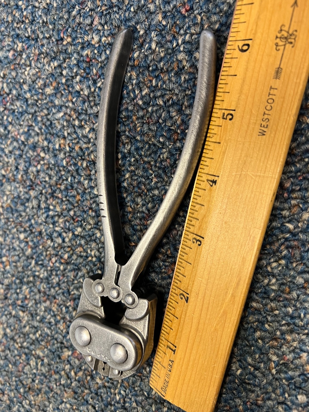 Vtg HKP Bell System “B” crimp tool, 6″, excellent condition