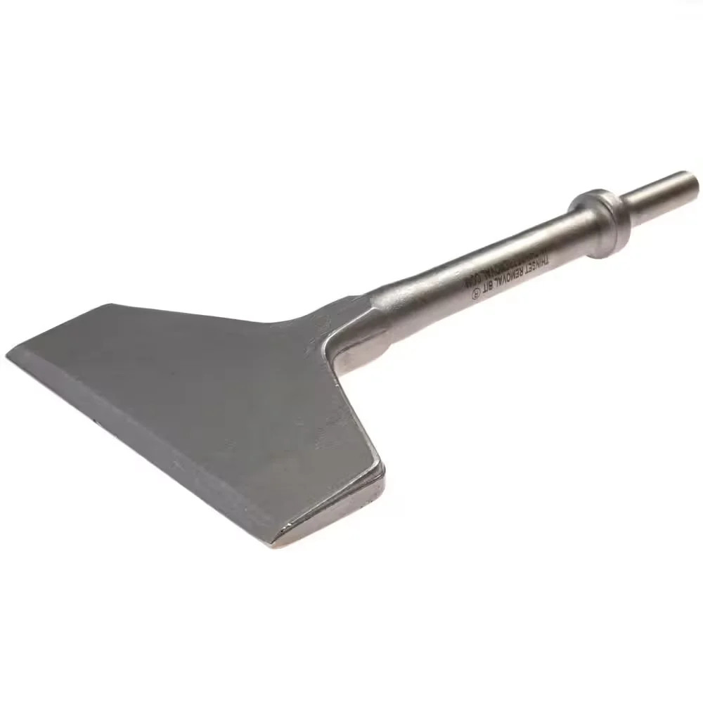 Thinset Removal Bit 4×7.5 in Round Shank Scaling Chisel Air Hammer Tile 4TRBRSTh