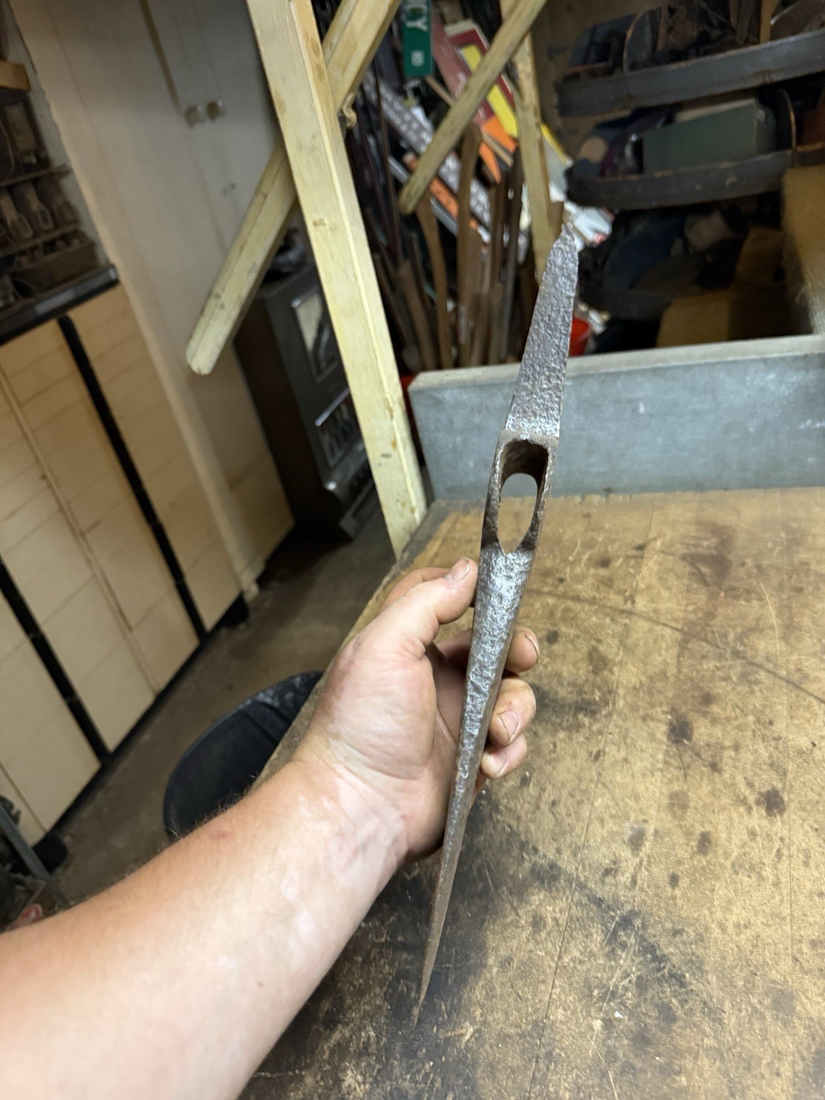 Antique Old Rare 3-1/2 Lb Pic Axe Head Ice Harvesting Hand Tool Unknown USA