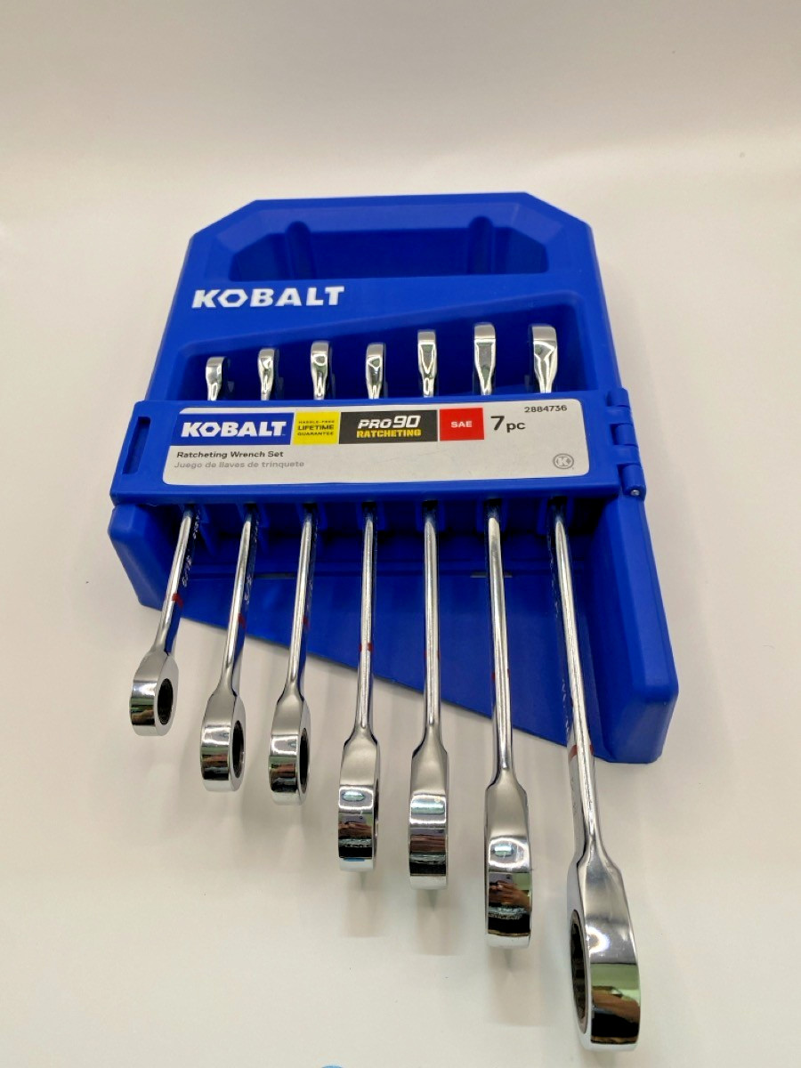 Kobalt 7-Piece (SAE) Ratcheting Wrench Set 2884736 (CJL001839)