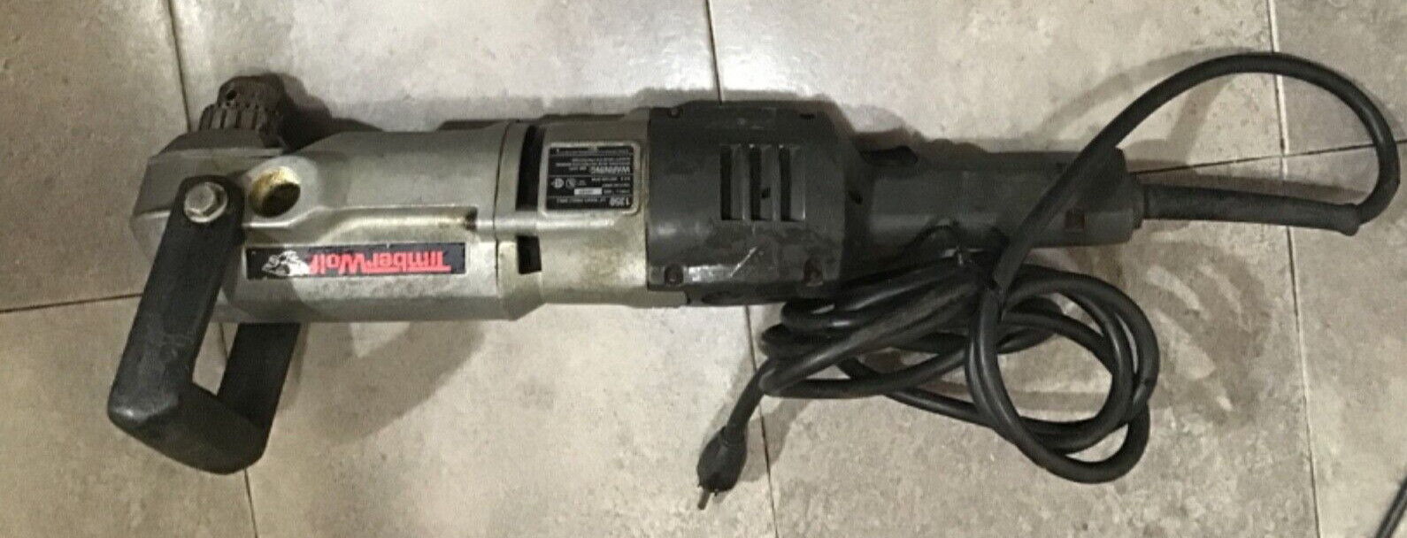 Old Black&Decker(Now Dewalt)TIMBER WOLF 1/2”RIGHT ANGLE 90 Degree DRILL USA