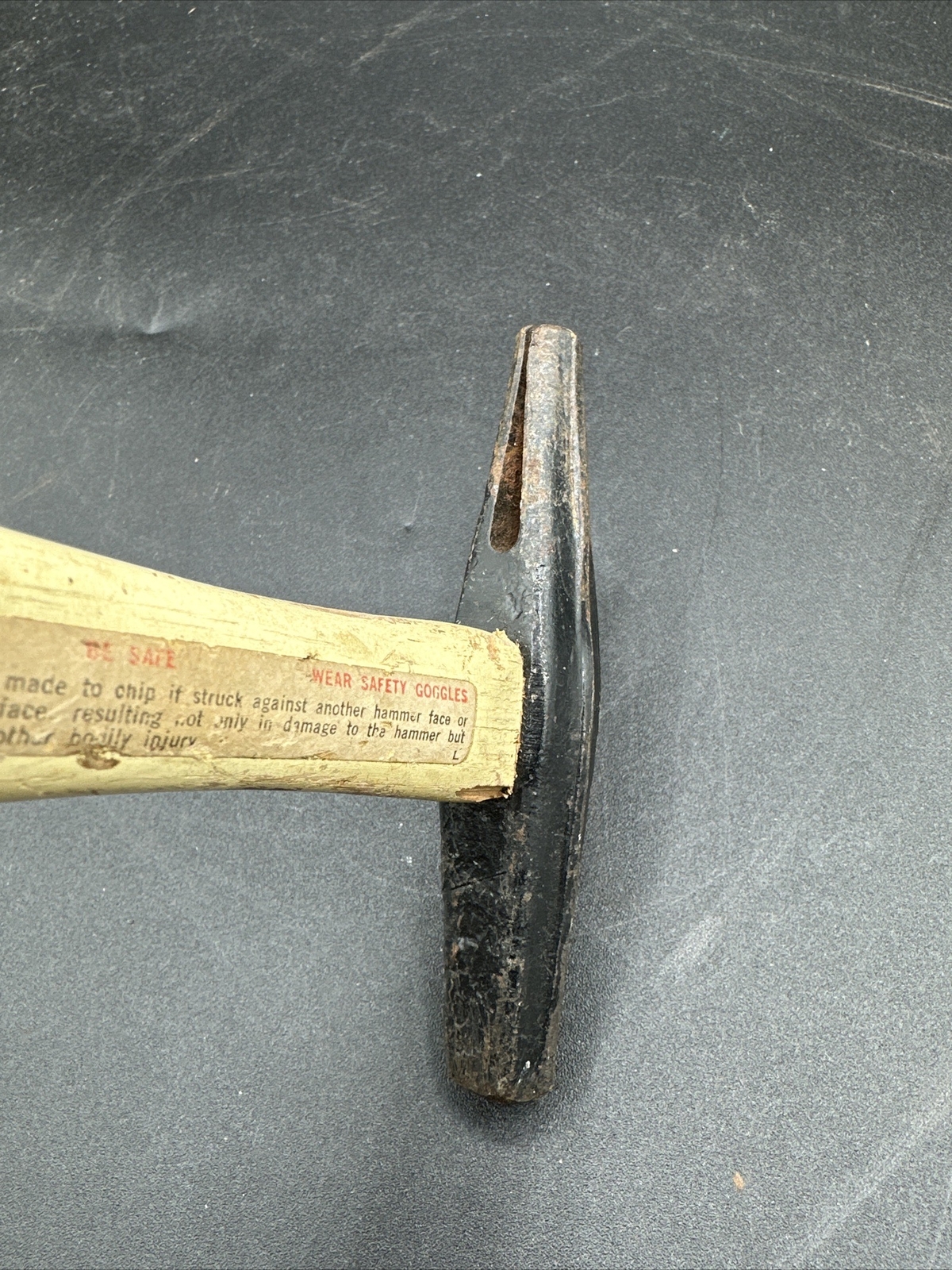 Vintage Magnetic Tack Hammer Upholstery 10.5 in Wooden Handle