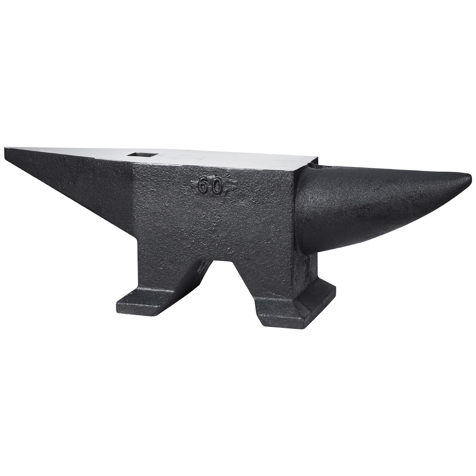 VEVOR Blacksmith Anvil 132lb 60kg Cast Iron Anvil Forged Steel Anvil Horn Anvil