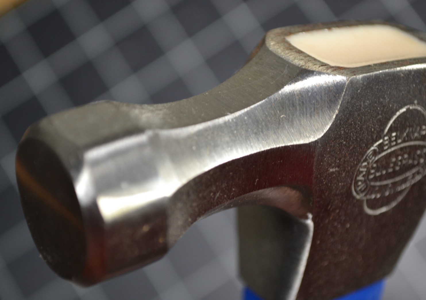 BELKNAP – BLUE GRASS – #BG147-16 – 16oz – CLAW HAMMER – FIBERGLASS HANDLE – NOS