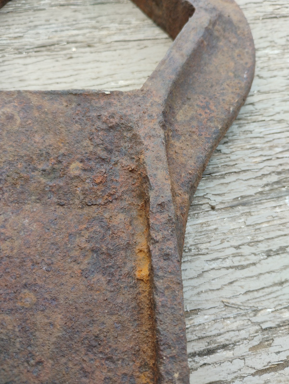 HUGE Antique Standard Oil Co. California Cast Iron Wrench • Industrial Tool