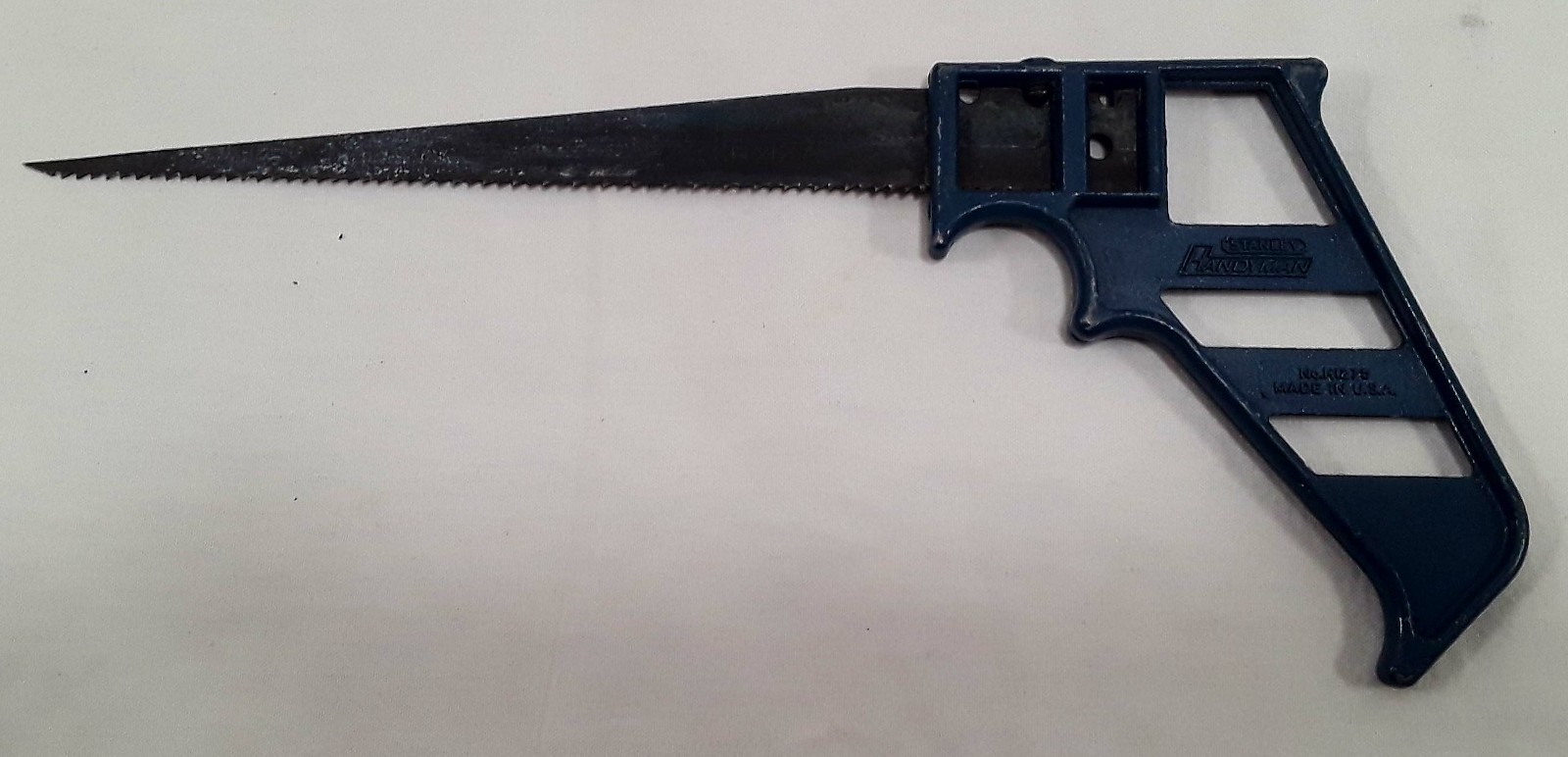 Stanley Key Hole Saw 10″ Handyman No. H1275 Made in USA Blue Vintage