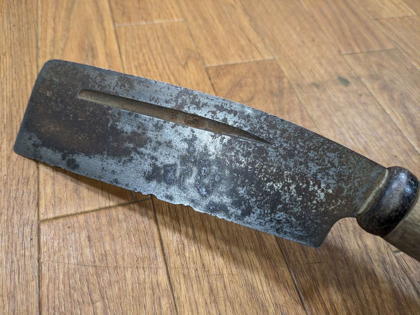 DAMAGED Japanese vintage Carpentry Tool NATA AXE ONO Woodworking 178/375mm TW466
