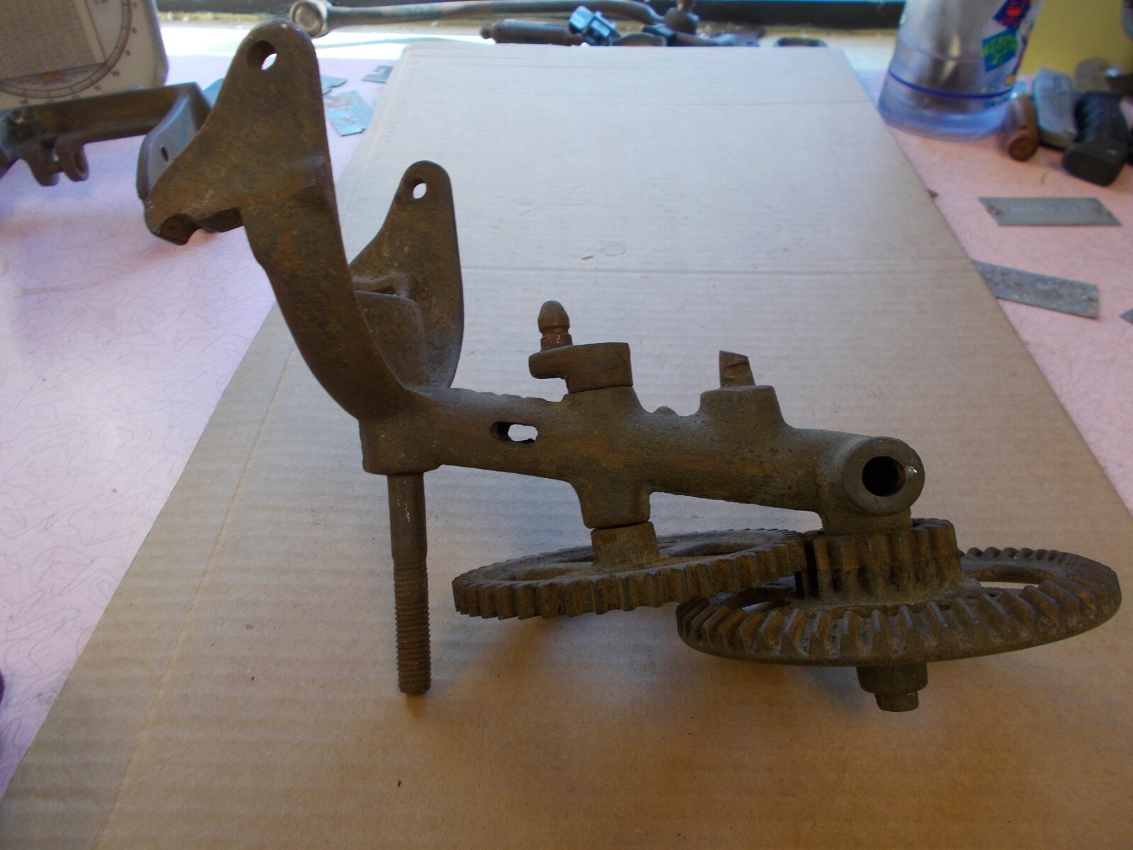 VGT McCORMICK DEERING SICKLE SYTHE SHARPNER TOOL FARM ~ PART ~STEAMPUNK GEARS