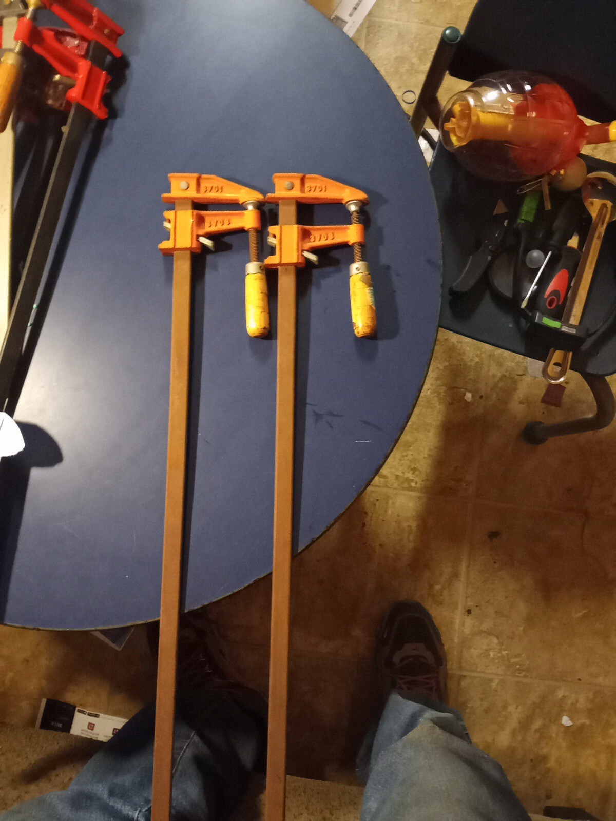 Pair Of 28in. Bar Clamps For Woodworking