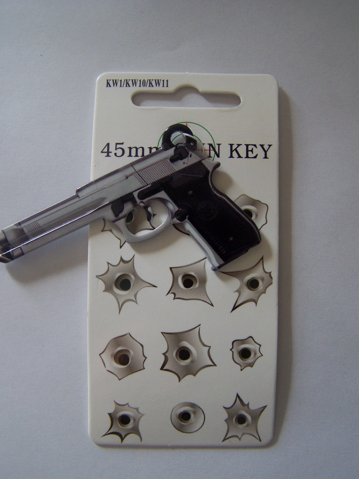 45mm Gun Kwikset KW1/KW10 house key blank.