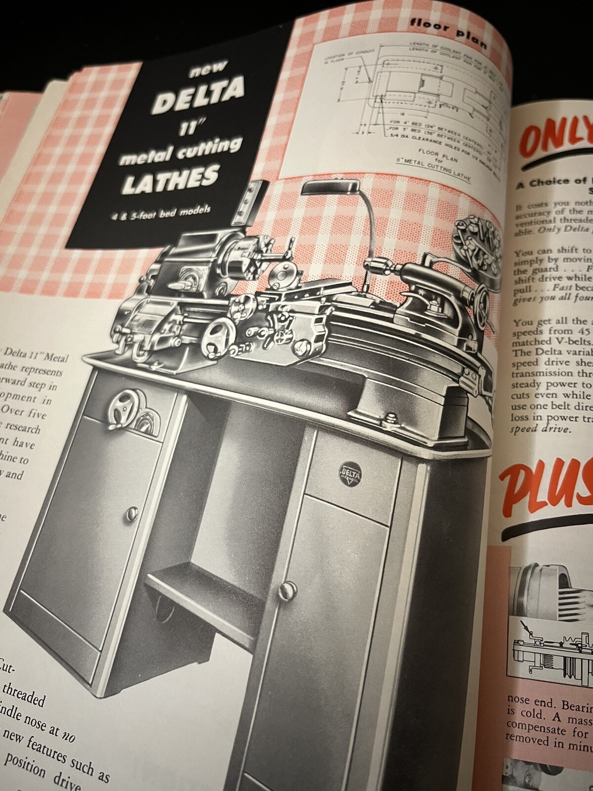 1958 DELTA ROCKWELL INDUSTRIAL POWER TOOLS CATALOG AD AB-58-2 JB81