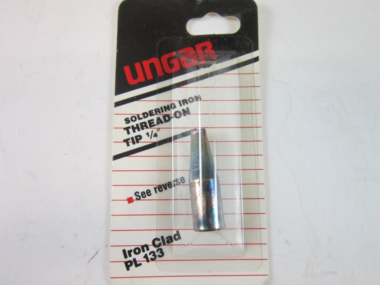 Unger Weller PL133 – Soldering Iron 1/4″ Thread-on Tip – Iron Clad