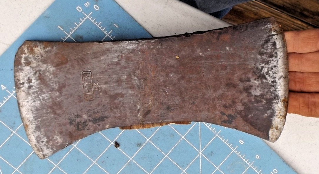 Vintage 3 lbs. 13 oz. Plumb Double Bit Felling Axe head