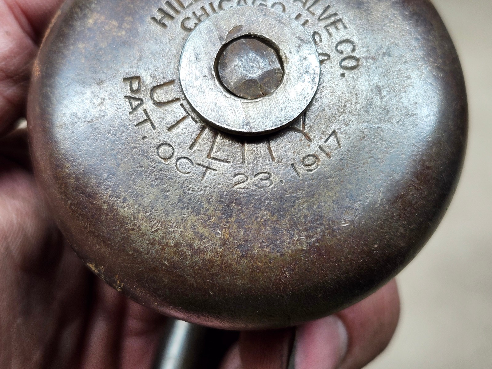 Vtg Unusual Utility Brace Drill,Hill Pump Valve 1917