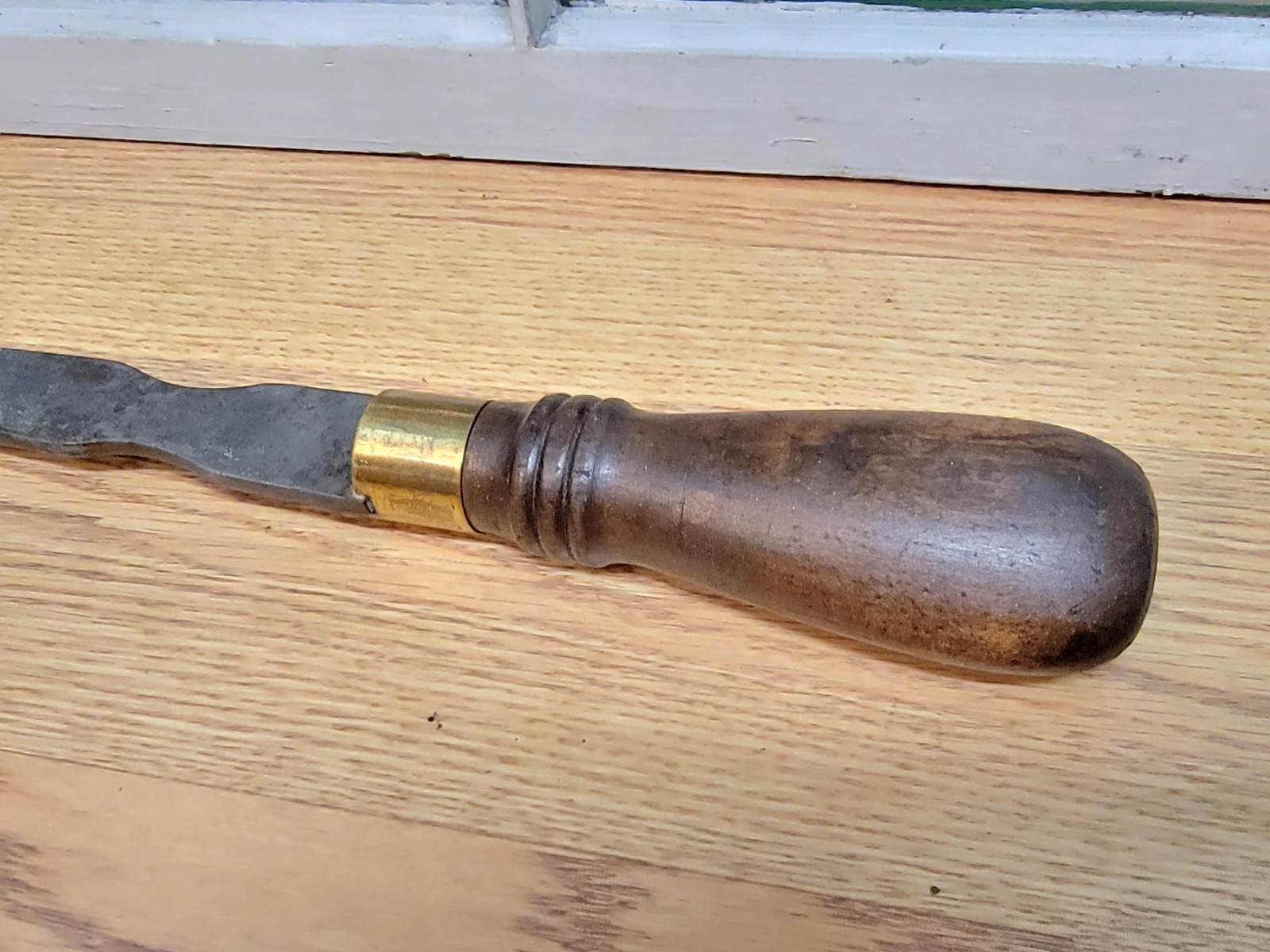 Large Vintage 28″ Rosewood Cabinet Railway Coach Maker’s Turnscrew Screwdriver