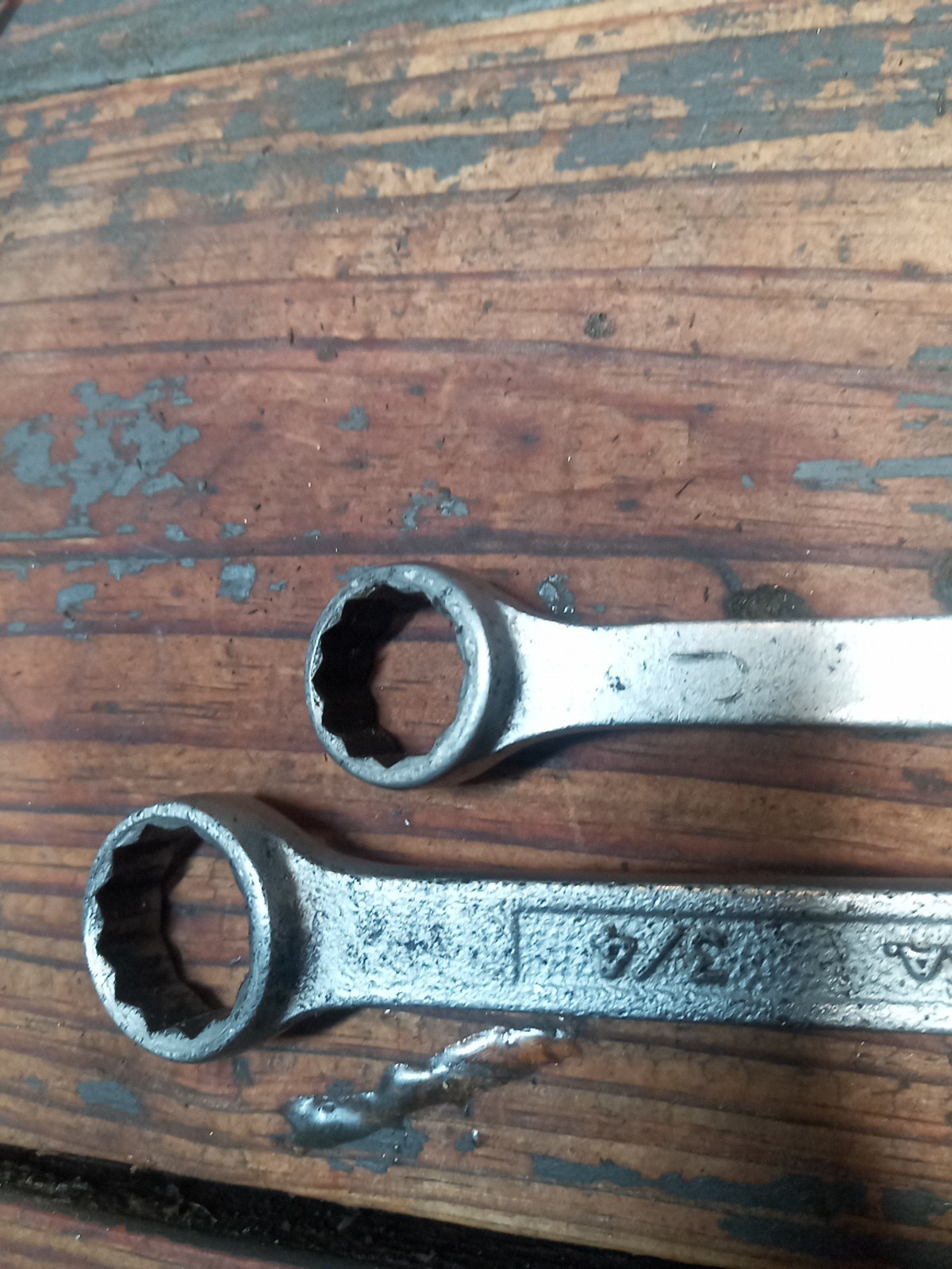 2x Vintage PLVMB DBE Wrenches. 1130(Plating Wear) & A Gorgeous Raised Panel 1131