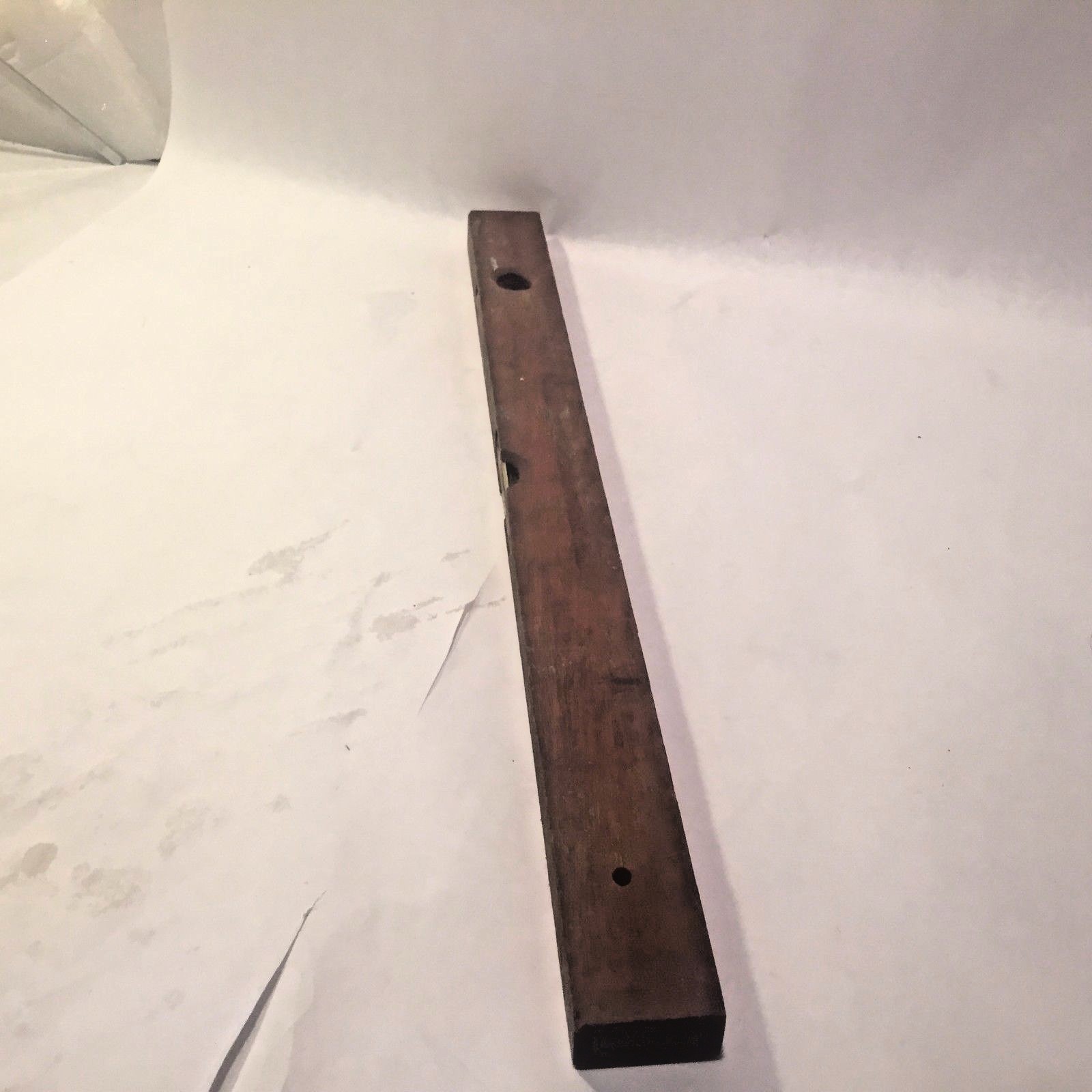 Vtg Wood Shop Tools 2 Vial Wooden Level Plumbing & Horizontal JAPAN 24″ Long