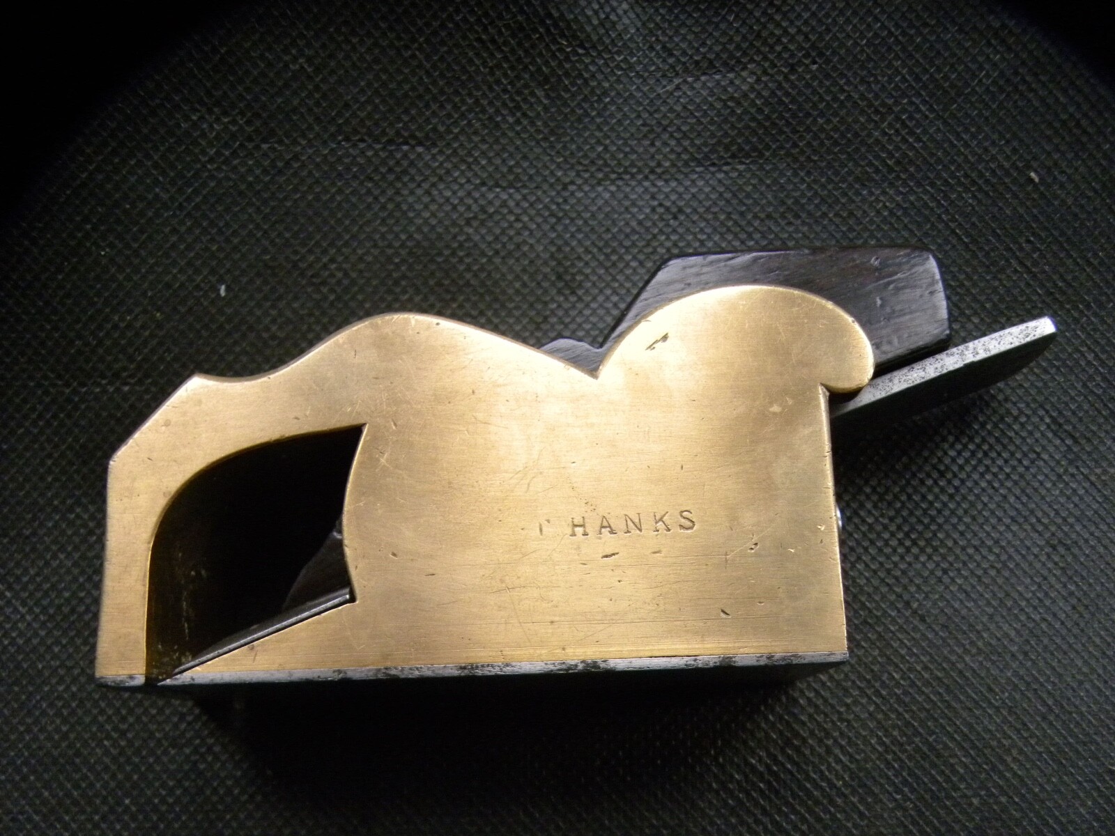 Vintage 1 1/8″ Norris No 27 Gunmetal Steel Soled Bullnose Plane – Ebony (1104)
