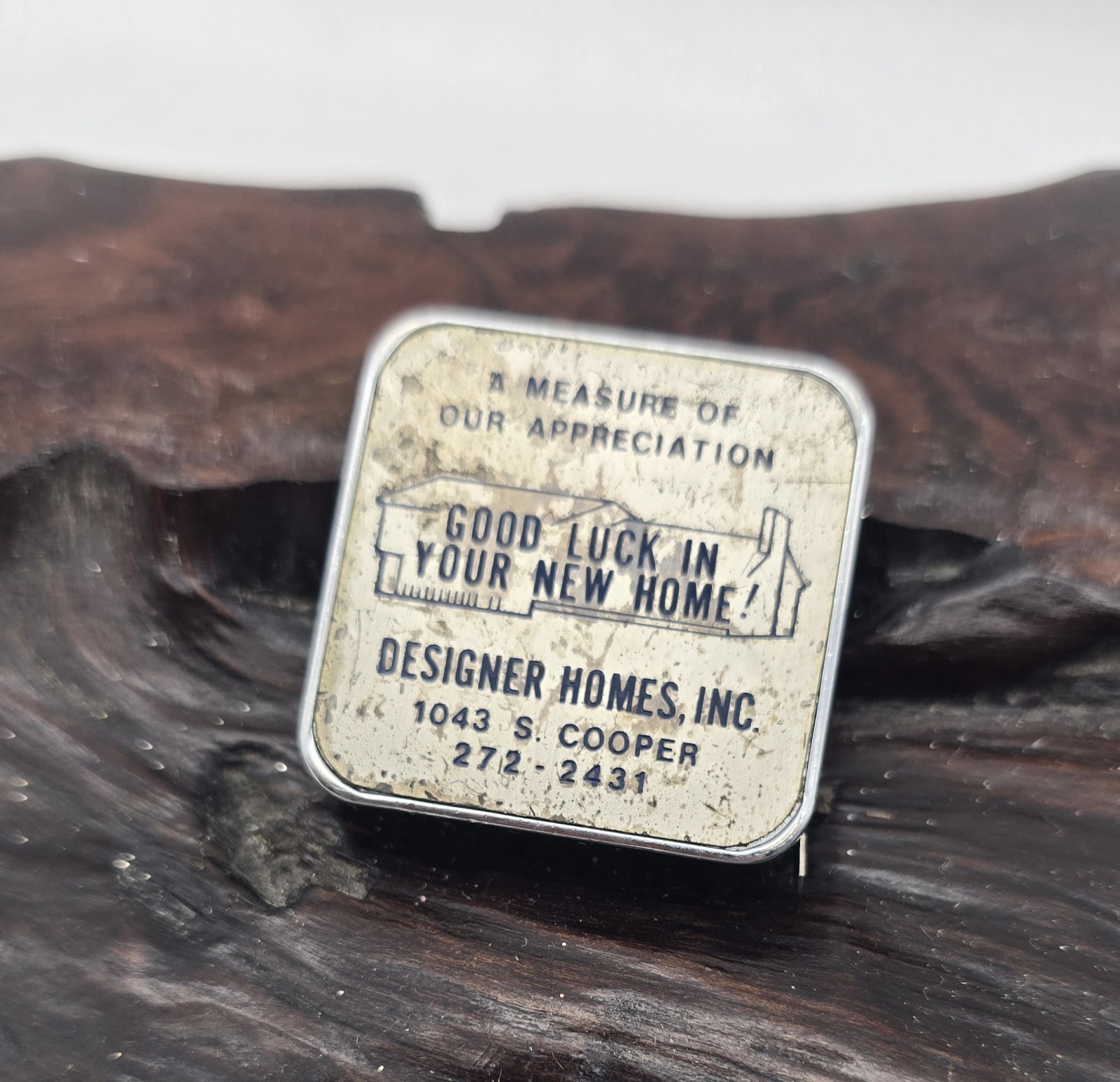 Retractable Tape Measure Advertising Designer Homes Inc. Barlow