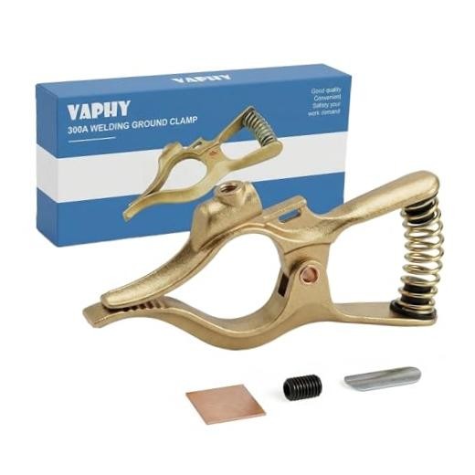 300-Amp T-Style Welding Ground Clamp Brass 300-Amp 1 Pack