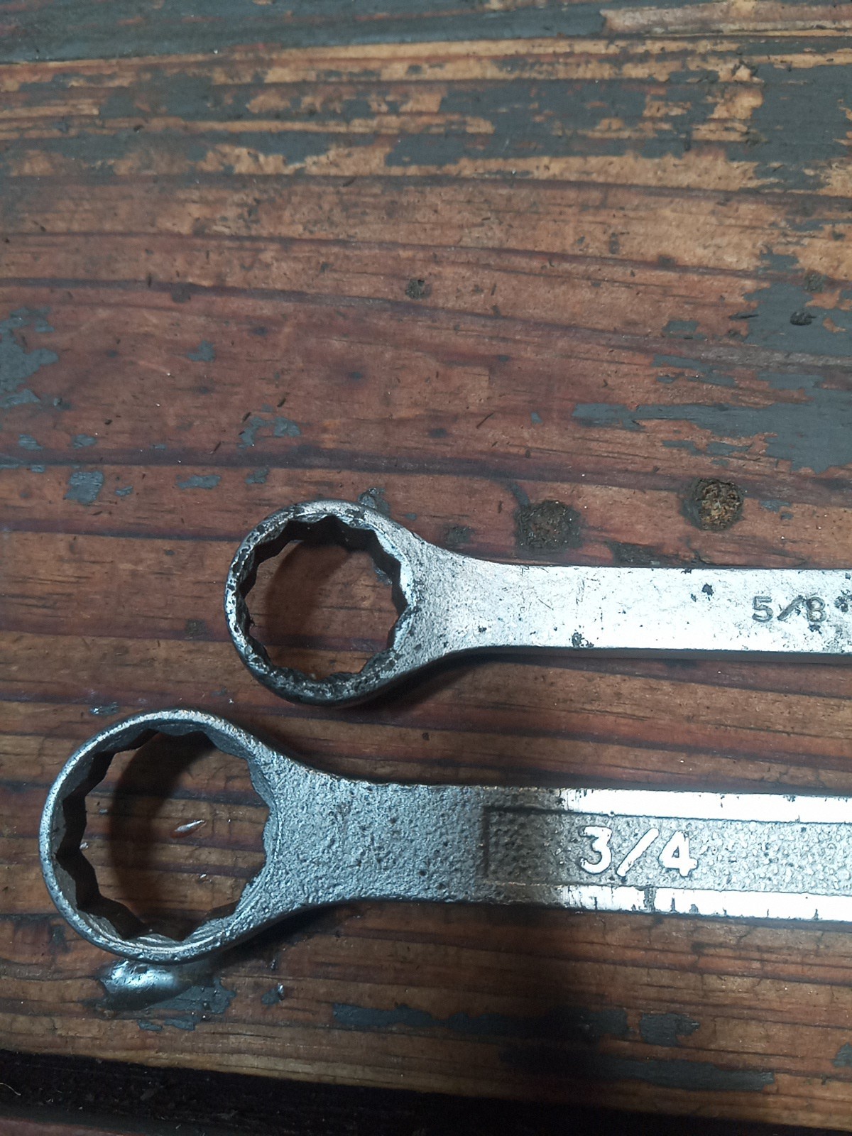 2x Vintage PLVMB DBE Wrenches. 1130(Plating Wear) & A Gorgeous Raised Panel 1131