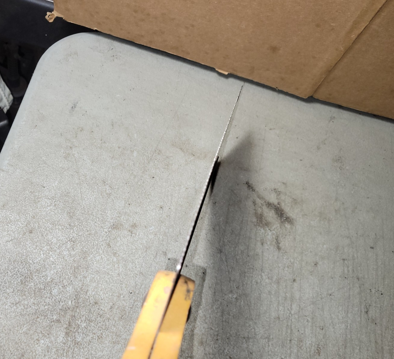 Vintage CORSAIR Hand Back Saw Warranted Tempered Steel 12 1/2″ blade