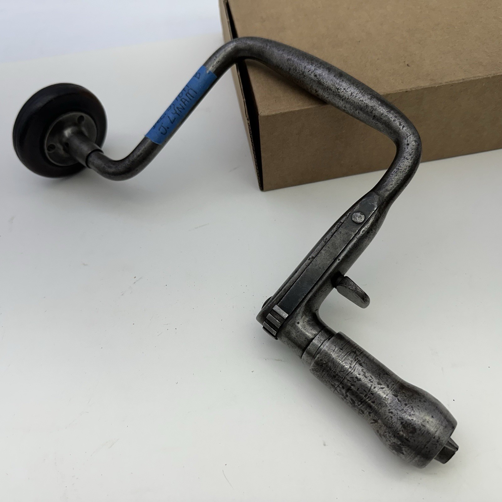 Very Rare Lynam Ratchet Brace Hand Drill 1871 Patent By Millers Falls Good Shape