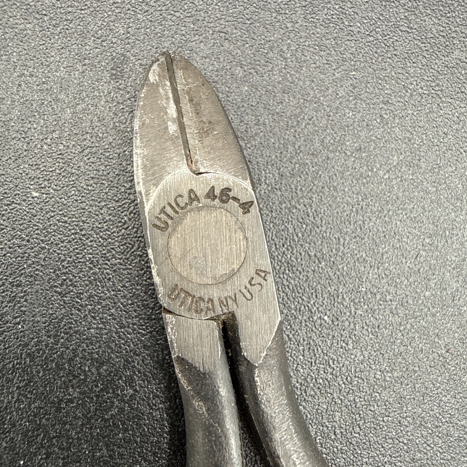 Vintage Utica Diagonal Pliers 46-4 Small Mini wire cutter original