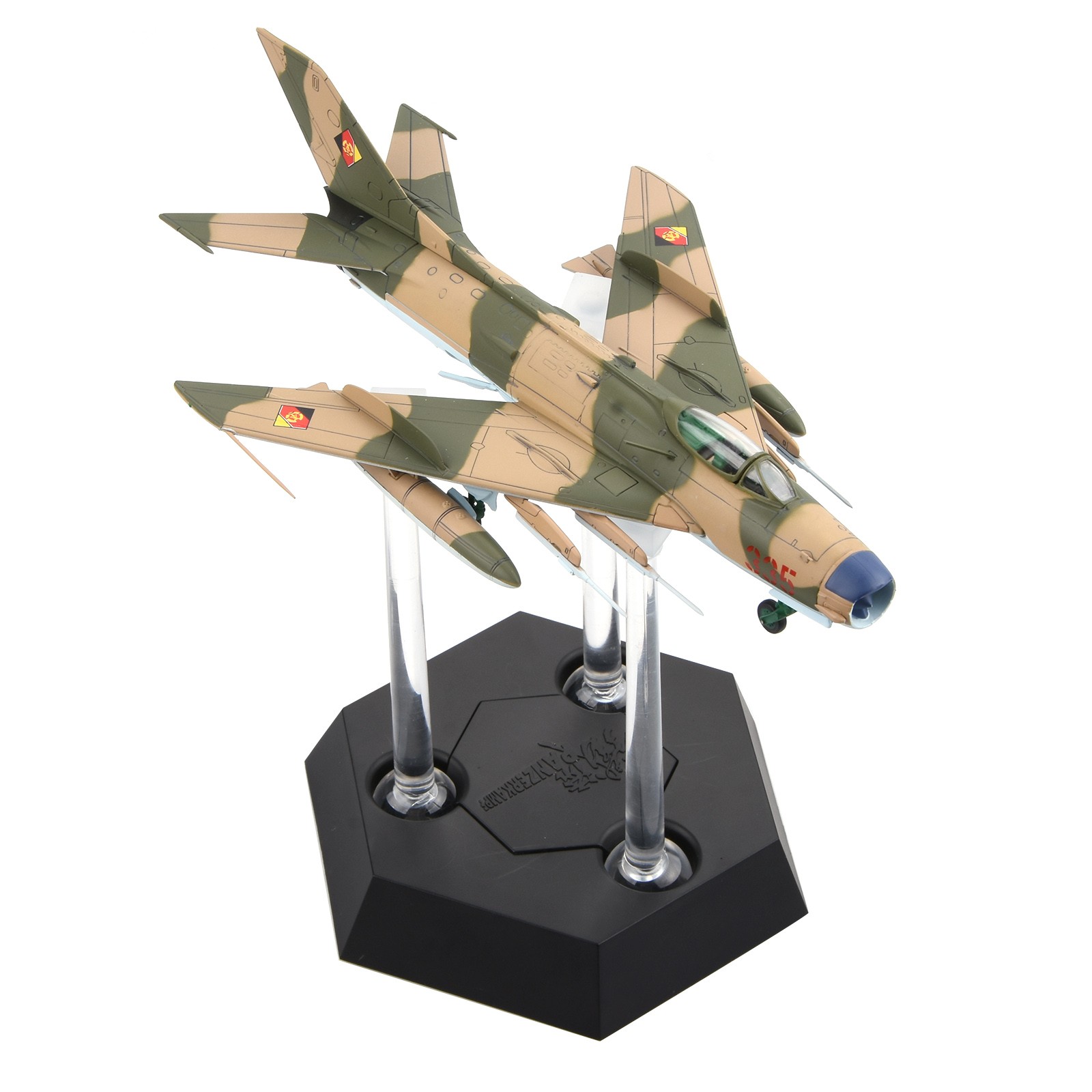 20cm Diecast Alloy 1/72 Scale East German Air Force MIG-19PM Fighter Model