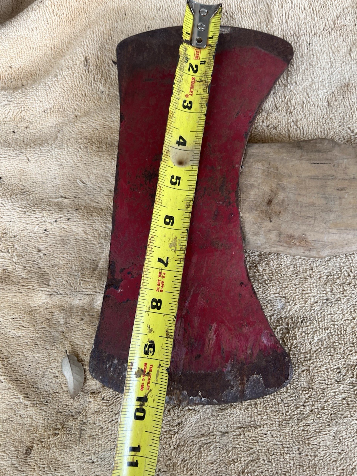 3’ -10” Head Double Edge True Temper Kelly Wood slasher Hickory Handle Axe VG