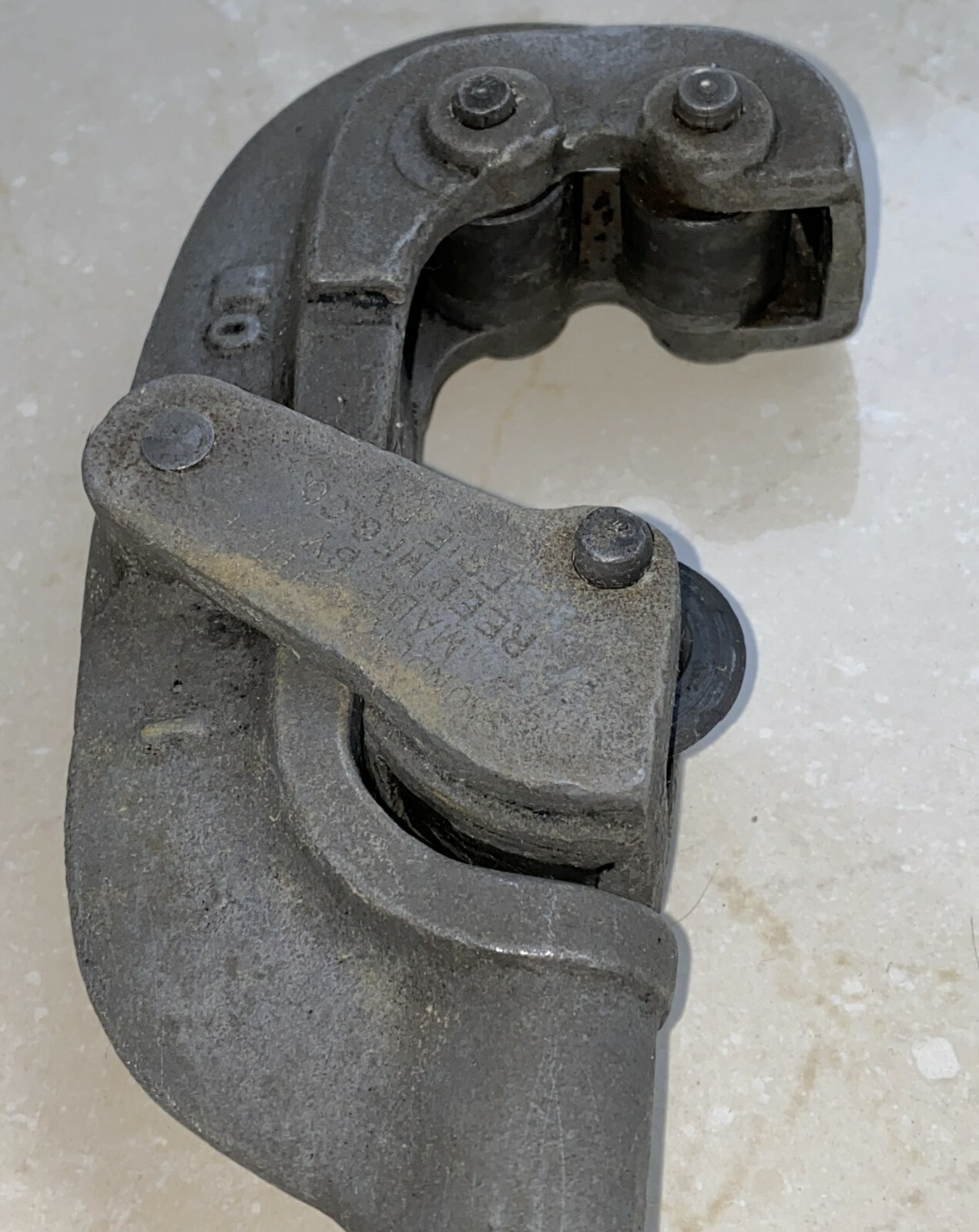 SAUNDER’S CUTTER REED MFG CO ERIE PA HEAVY DUTY NO 1 PIPE CUTTER ROLLERS BLADE