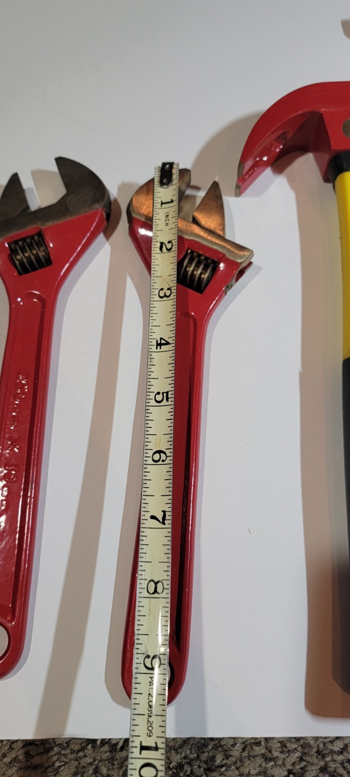 Safety Tools Non Sparking Non-Magnetic Scraper, Screwdrivers, Hammer,Wrench Lot
