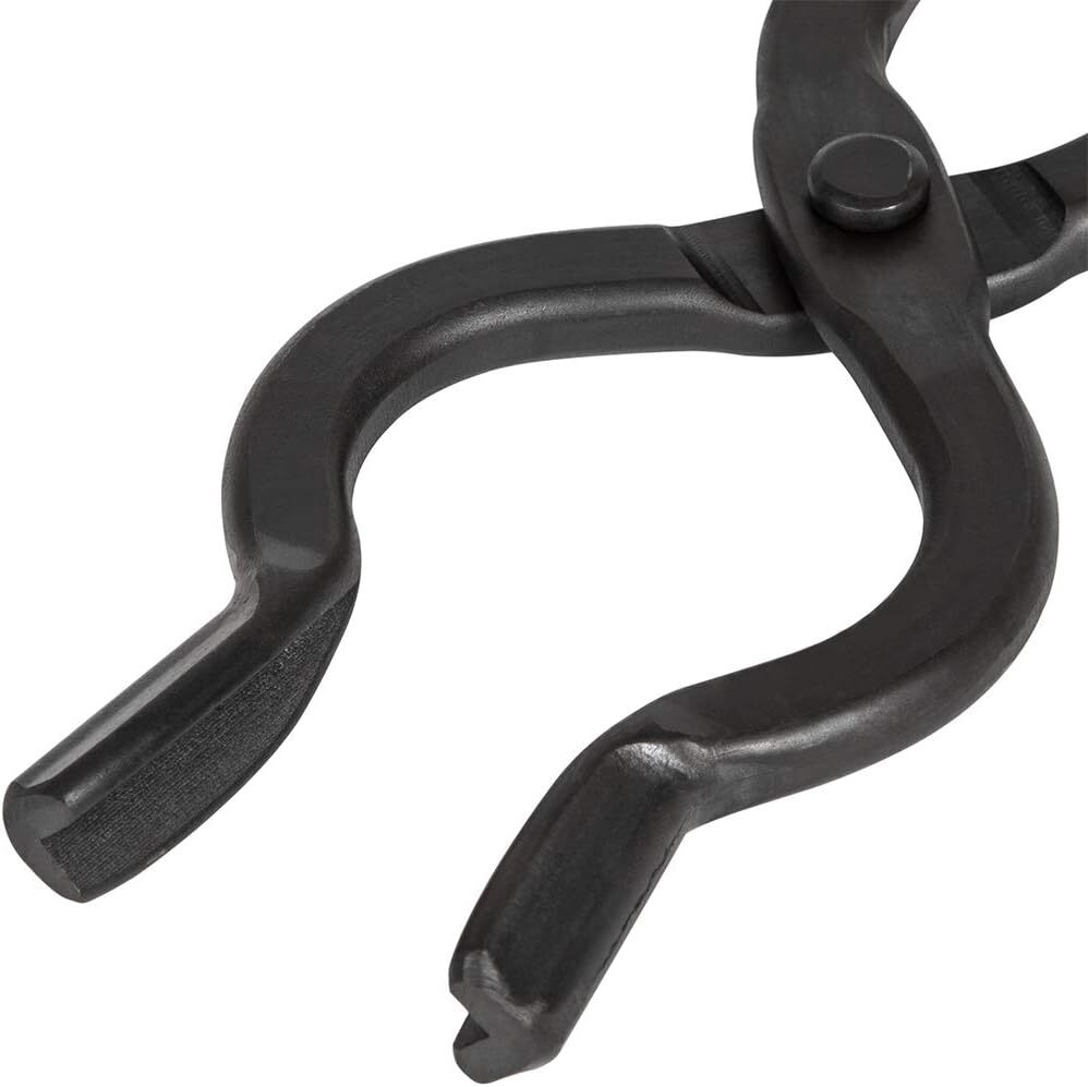 Beginner Blacksmith Tongs Blacksmith Forge Tong Tools Set Flat Jaw V-Bit Tongs