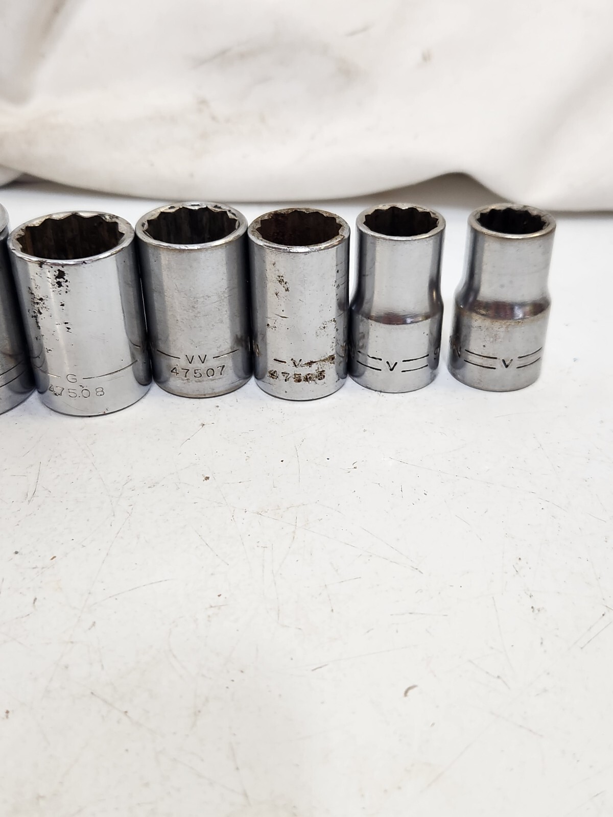 Craftsman V 1/2” Drive 10 Piece Socket Set Made In USA SK Socket Adapter 1/2-3/4