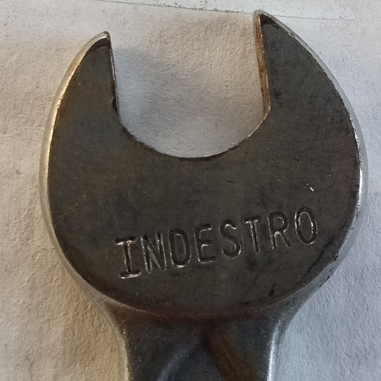 Vintage P723 Indestro 3/8 x 7/16 Double Open End Wrench