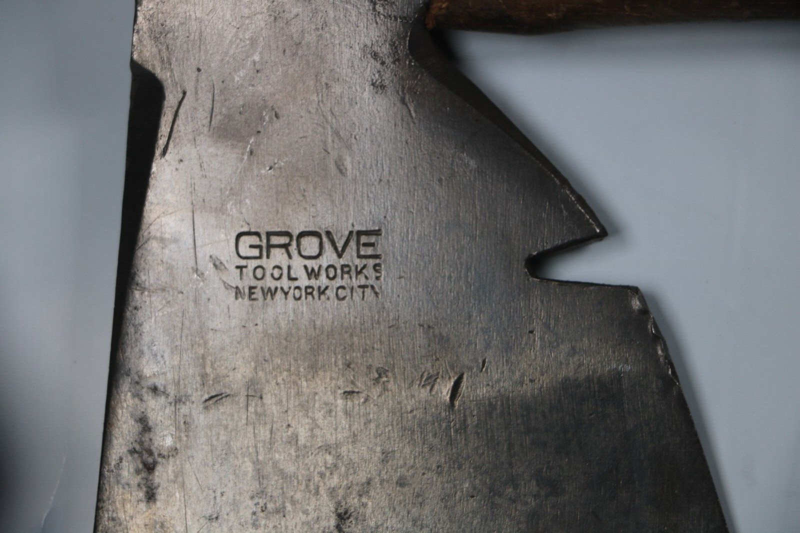 Antique Hatchet Grove Tool Works New York City 1 lb 4.5 oz. 13″ long Made in USA