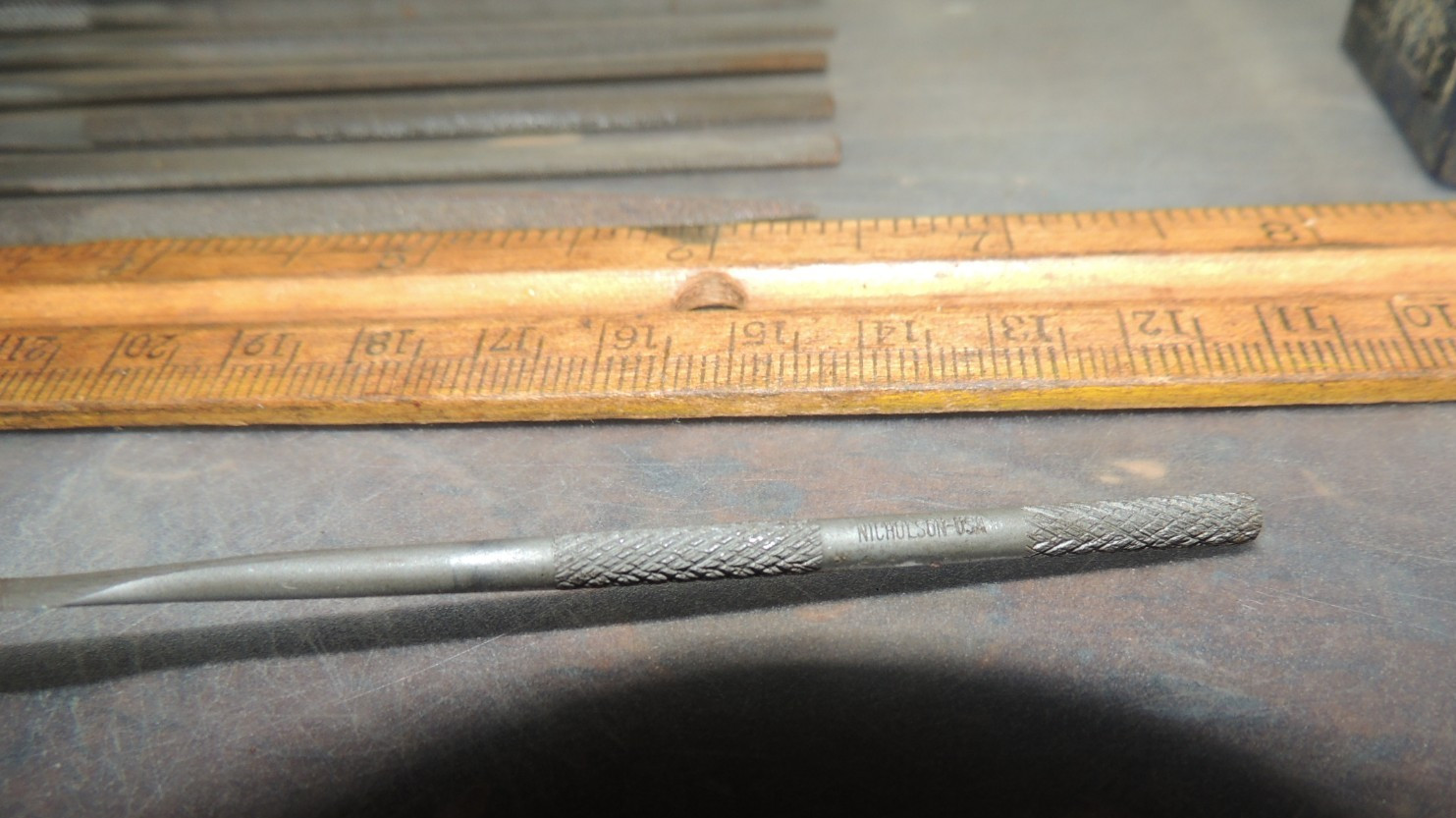 10 Nicholson SWISS XF SWISS PATTERN FILES 6-1/4″ HANDLE NEEDLE + 1 AM-SWISS FILE